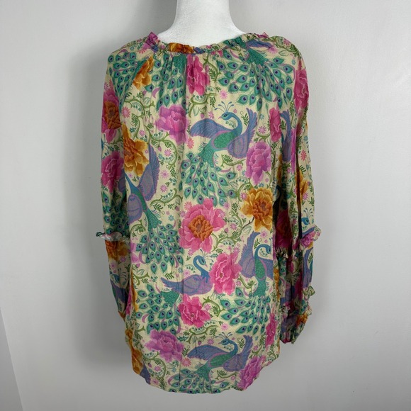 Spell Gypsy Collective Boheme Floral Blouse Womens Sz XL Spring Boheme Bohemian - Picture 5 of 16